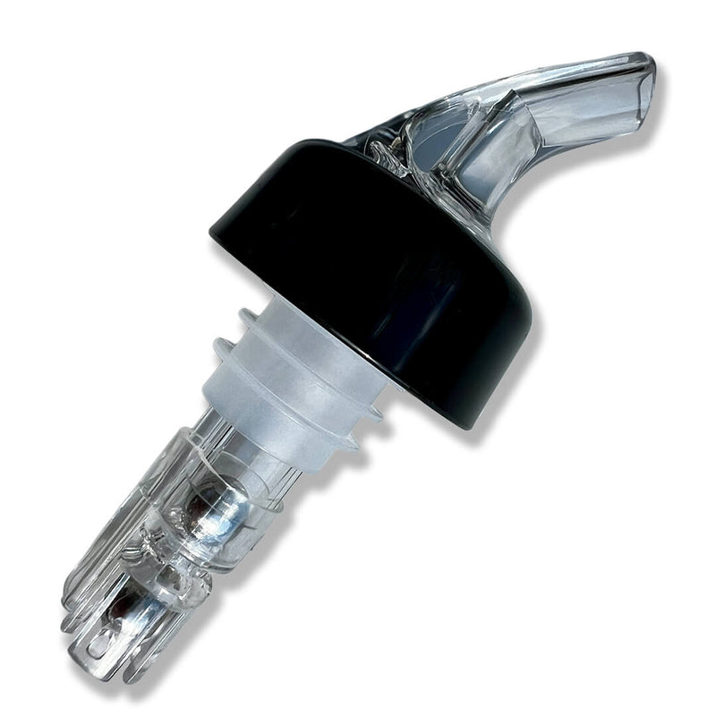 Pourer Johnny Cooker em polímero acrílico com sistema de esferas para dosagem exata de 30ml