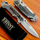 Canivete Multiuso Lince Johnny Cooker em aço inox com design compacto e estrutura robusta.